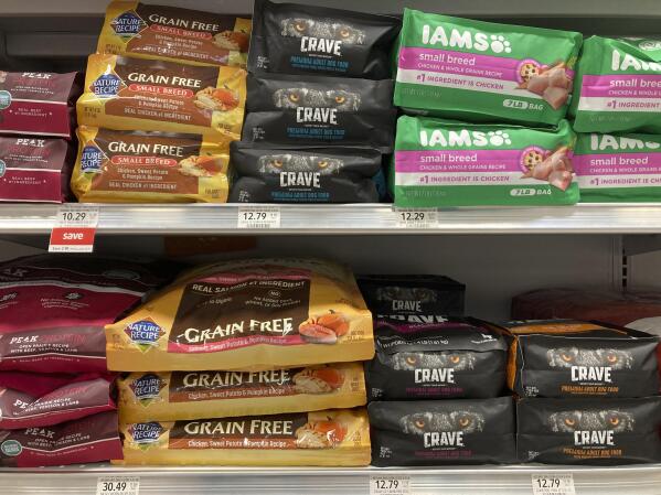Heart failure grain free dog food sale